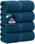 DAN RIVER 600 GSM Cotton Large Bath Towels Set of 4, 27 x 54 Inches by DanRiver