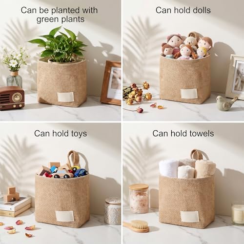 2PCS Small Wall Basket, Woven Wall Hanging Basket - Image 7