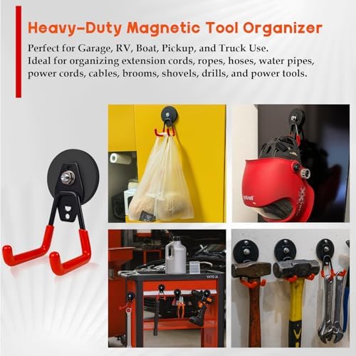 2-Pack Medium Heavy Duty Magnetic Hooks - Image 5