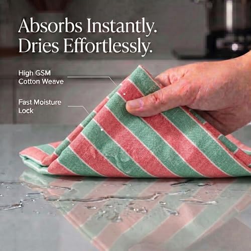 Urban Villa Kitchen Towel Cotton Dish Towels 20”x30” Christmas - Image 2