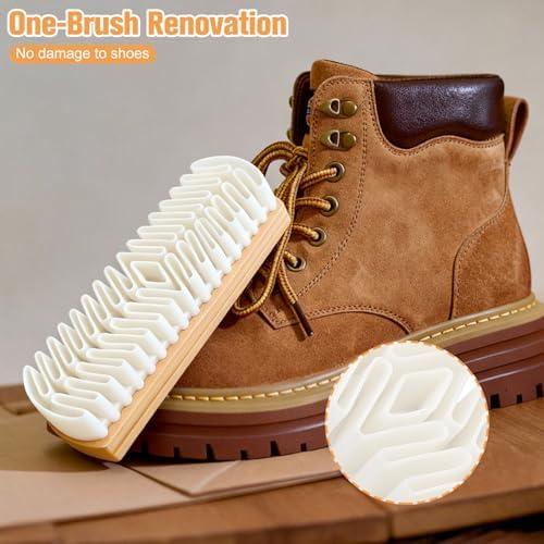 2Pcs Suede Brush for Shoes, Nubuck Brush Suede Eraser Suede Shoe Brush Suede - Image 2