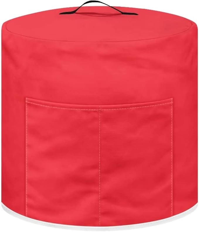 Red Pressure Cooker Cover Dust Cover 8qt,Kitchen Appliance Cover for Air fryer/Rice Cooker/Oven/Toaster/Stand Mixer/Steamer,Food Processor Cover