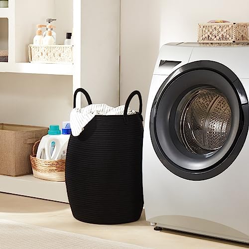 Extra Large Laundry Hamper Basket 105L Woven Blanket Basket - Image 6