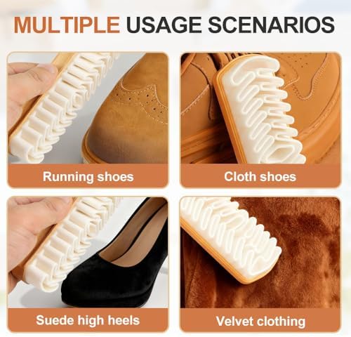 Rubber Shoe Brush for Cleaning, Polish Eraser Suede Brush for Shoes Boots - Image 4