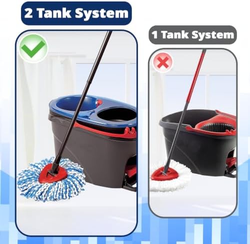 Spin Mop Replacement Head, 3 Pack Refills - Image 2