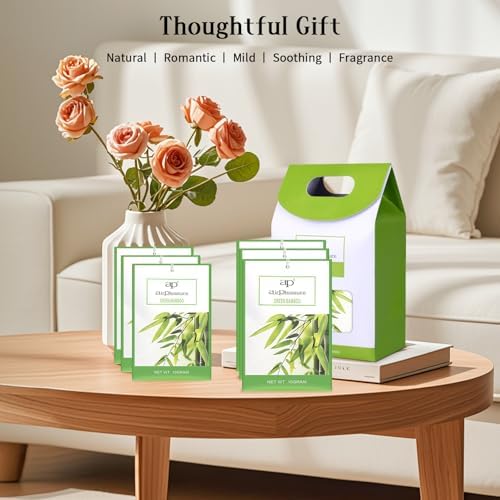 Green Bamboo Scented Sachets Bag 6 Pack - Image 7