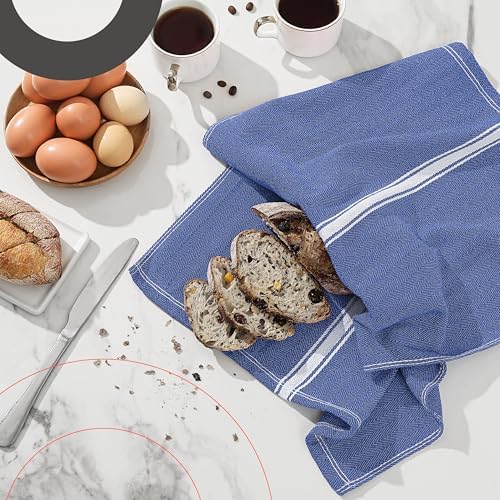 Zeppoli Classic 15 Pack 100% Natural Cotton Kitchen Towel Set, Reusable Wash - Image 7