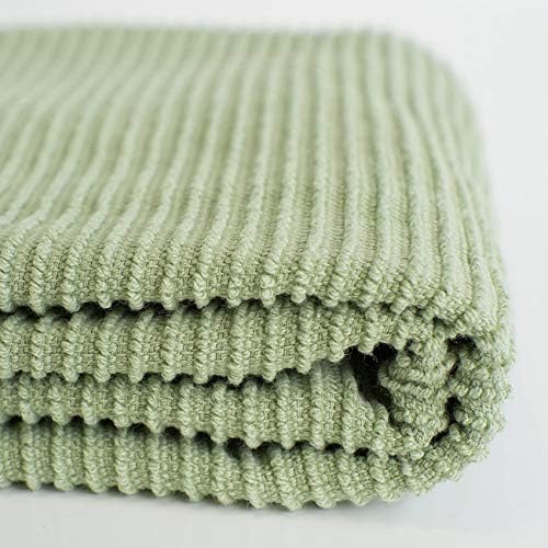 Now Designs Ripple Cotton Dish Towels Sage 18 x 28in - Image 4