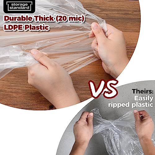 60-Pack Extra Long Dry Cleaning Bags - Image 5