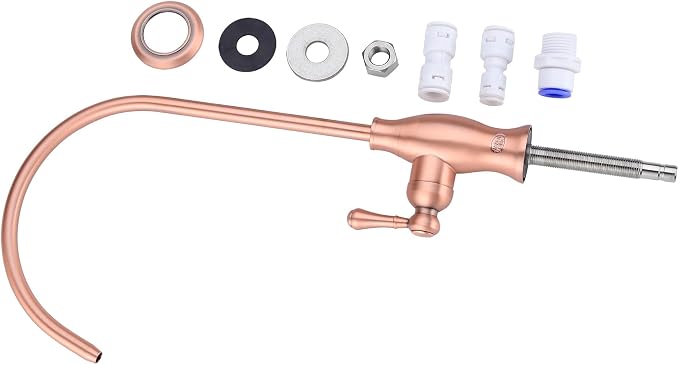 Delle Rosa Drinking Water Faucet in Copper Finish, Retro Stainless Steel - Image 7
