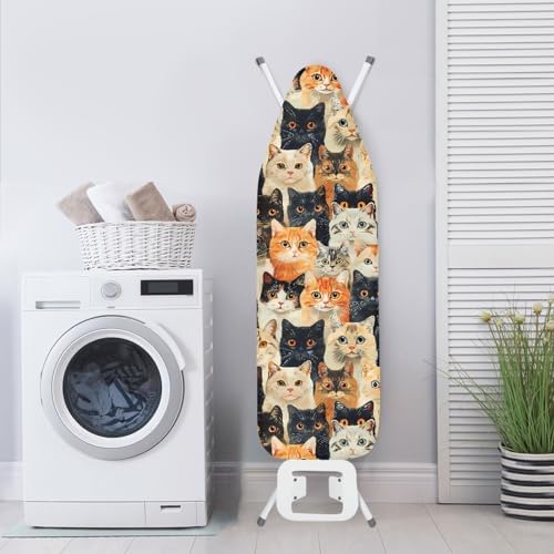 GLENLCWE Cute Cat Ironing Board Cover Full Size Scorch Resistant Replacement - Image 3