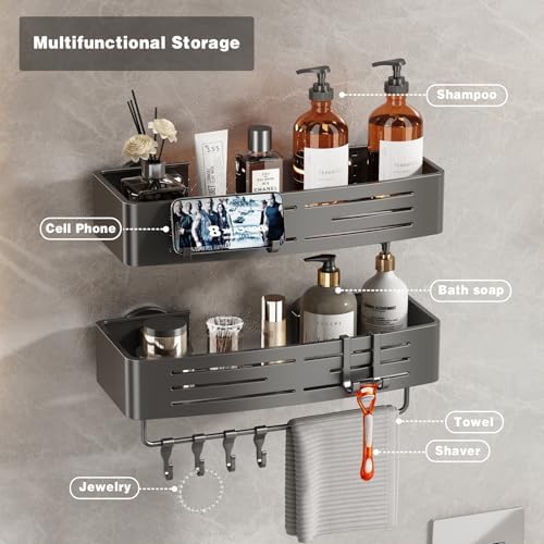 Voldra Shower Caddy Suction Cup, 1 Pack Shower Shelves - Image 5