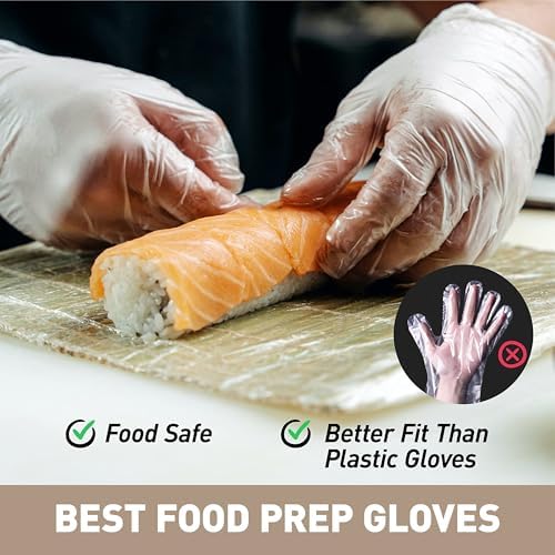 OKIAAS Clear Vinyl Disposable Gloves, Latex-Free, Powder-Free - Image 3