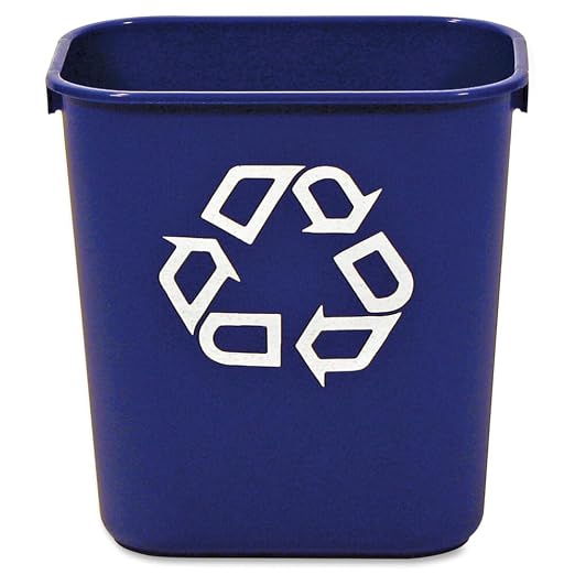 Rubbermaid Commercial Deskside Recycling Container, 3.4-Gallon, by RubbermaidCommercialProducts