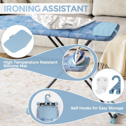 APEXCHASER Foldable 7-Level Heigh Adjustable Ironing Board - Image 5