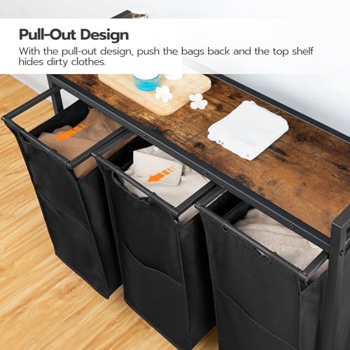 HOOBRO Laundry Sorter 3 Section, Laundry Hamper - Image 6