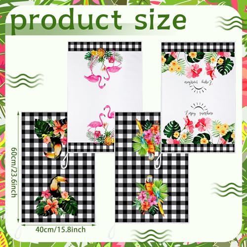 Sunnyray 6 Pcs Kitchen Towels Dish Cloths Nature Modern Absorbent Hand Tea Wash - Image 3