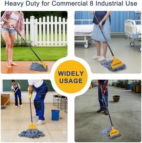 KeFanta 2 Pack Commercial Mop Heavy Duty Industrial Mops - Image 2