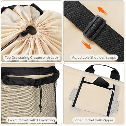 Lifewit Laundry Bag Backpack Travel - Image 4
