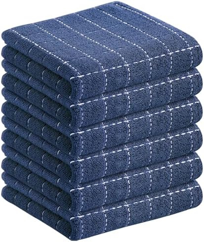 Homaxy 100% Cotton Terry Kitchen Towels, 6 Pack by Homaxy