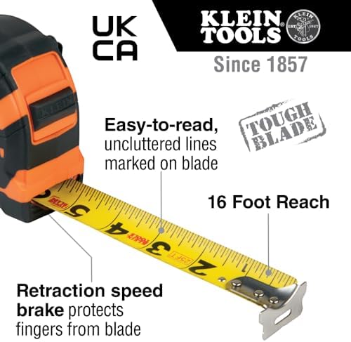 Klein Tools 9125 Tape Measure, Heavy-Duty Measuring Tape - Image 2