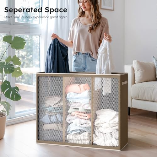 SOLEDI 180L 3-Section Laundry Hamper - Image 2