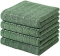 Kitinjoy 100% Cotton Terry Kitchen Towels, 13”x 28”, Grass Green by Kitinjoy