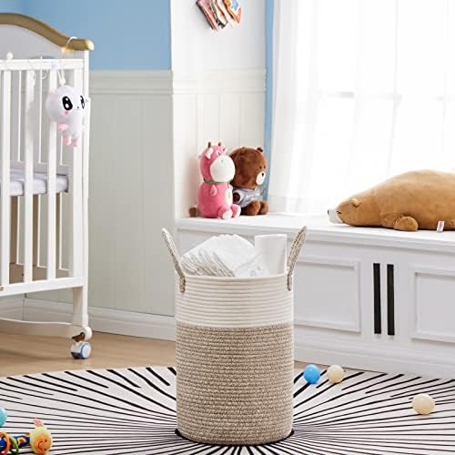 VIPOSCO 30L Small Woven Laundry Basket Hamper - Image 2