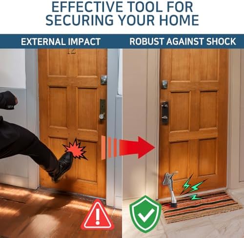One Touch Kickdown Door Stopper, Door Holder, Heavy Duty Door Stops, Bottom of - Image 3