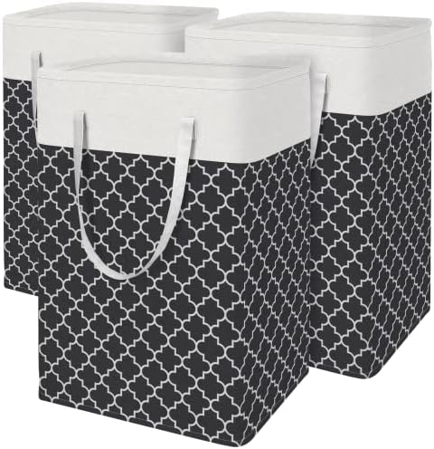 BlissTotes 3-Pack Laundry Basket, Collapsible Laundry Hamper by BlissTotes
