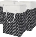 BlissTotes 3-Pack Laundry Basket, Collapsible Laundry Hamper by BlissTotes