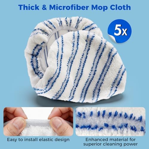 Masthome 16" Large Flat Mop, 3 Microfiber Mop Pads - Image 4