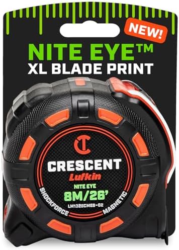 Crescent Lufkin 8 m/25' SHOCKFORCE NITE EYE Magnetic Tape | LM1325CMEB-02 by Unknown