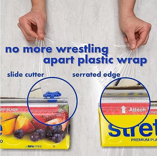 Stretch-Tite Premium Plastic Food Wrap, 500 Sq. Ft., 516.12-Ft. x 11.5/8-Inch) - Image 3