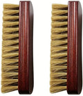2 Pack Boar Bristle Shoe Brush for Deep Care & Polish by Ponward