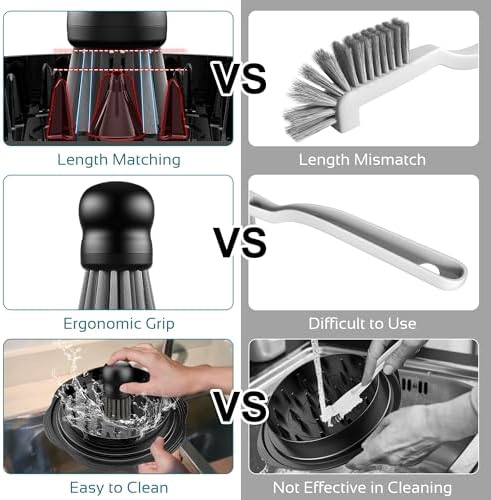Mini Dish Brush for Cleaning Chicken Shredder, Long Bristles - Image 6