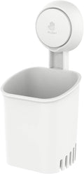 Powerful Suction Cup Toothbrush Holder, Drill-Free Wall Shower Holder by LEVERLOC