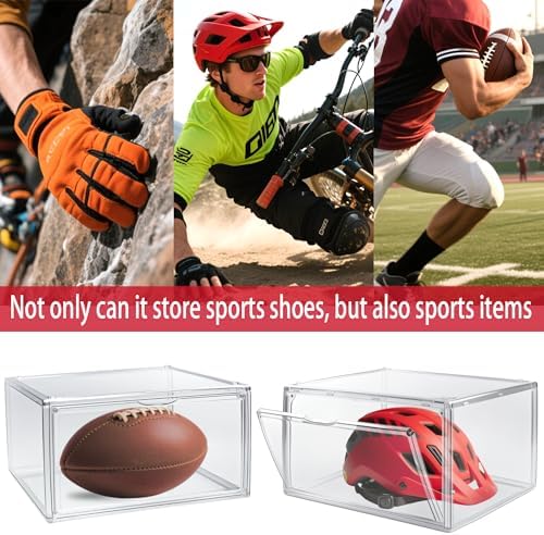 1 Pack Acrylic Shoe Boxes for Flat, Loafer & Small Space, Fits Size 12.5 - Image 6
