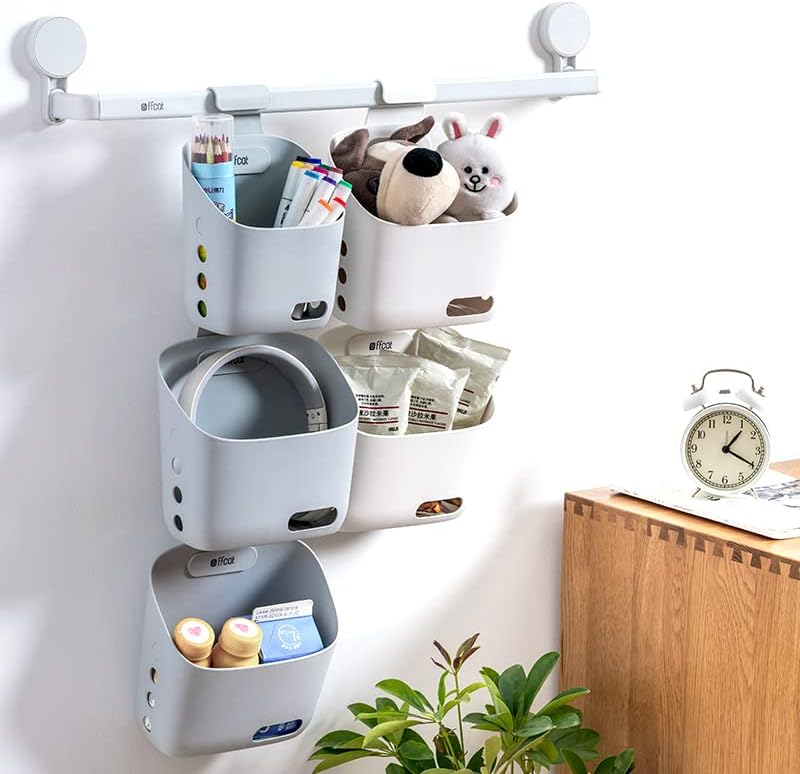 LeleCAT Plastic Hanging Basket Kitchen Storage organizer, Basket - Image 3