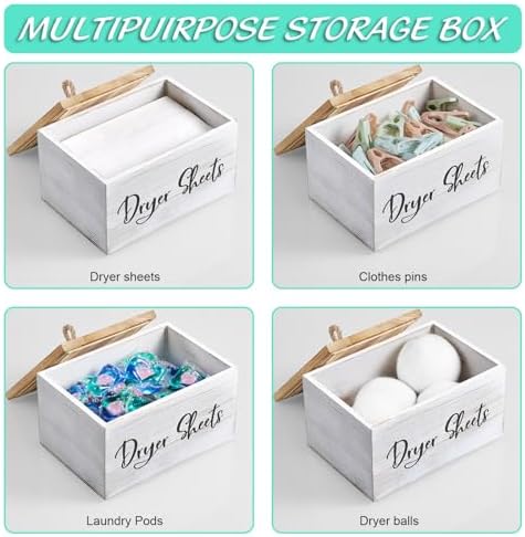 Bivvclaz Dryer Sheet Holder, Laundry Room Organization and Storage - Image 4