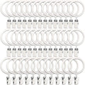 LLPJS 40 Pack Metal Curtain Rings by LLPJSCurtainRingsClipHooks