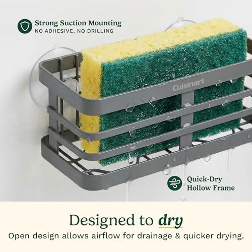 Cuisinart Sink Drain Strainer & Suction Cup Sponge Holder, 2-Piece Set - Image 4