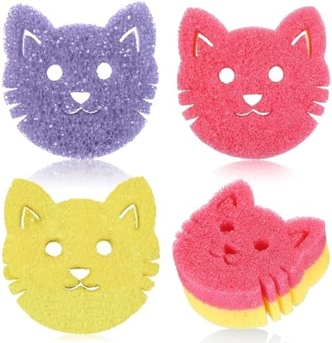 FillTouch Cat 3 Pcs Scrub Sponge by FillTouch