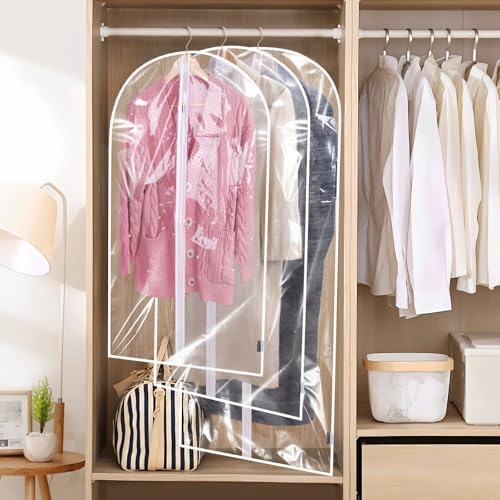 BALEINE 2PK Clear Garment Bags for Hanging Clothes - Image 5