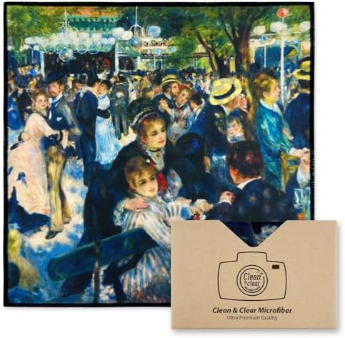 Large Microfiber Cleaning Cloths – Classic Art “Dance at Le Moulin de la by CleanClearMicrofiber
