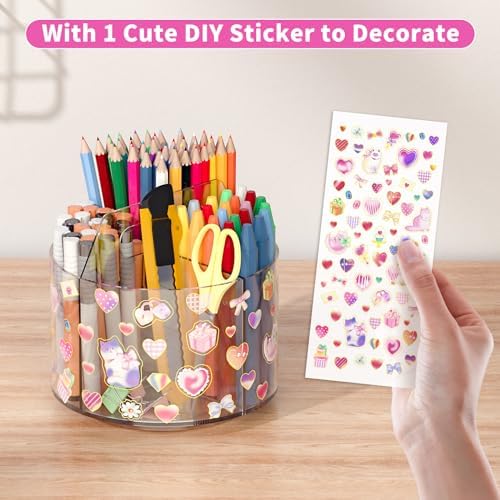 Acrylic Pencil Organizer for Desk Crayon Organizer - Image 2