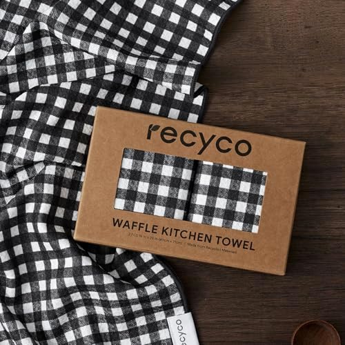 RECYCO Waffle Kitchen Towel Set of 2 - Image 7