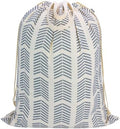 Canvas Laundry Bag with Handles & Drawstring 30"Wx35"H, L+ Geom Arrow by CALACH