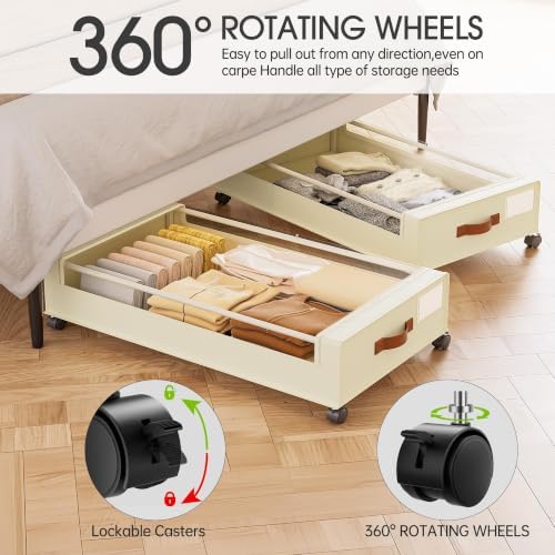 Yecaye 60L Under Bed Storage Containers - Image 3