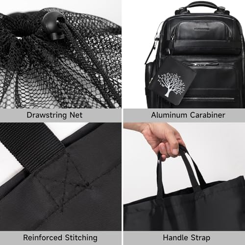 2 Packs Travel Laundry Bags, CLEADUS Foldable Dirty Clothes Bag 【Upgraded】 - Image 3